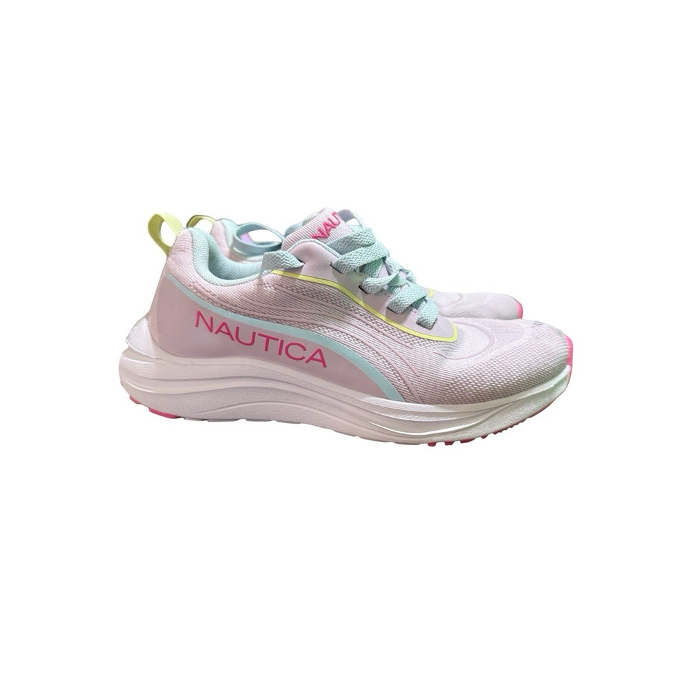 Nautica Girls Pinks and White Shoes Sneakers - Size 3
